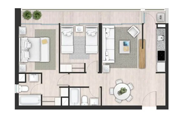 Excelente Departamento Nuevo en la Florida, 2D + 2B - foto 4
